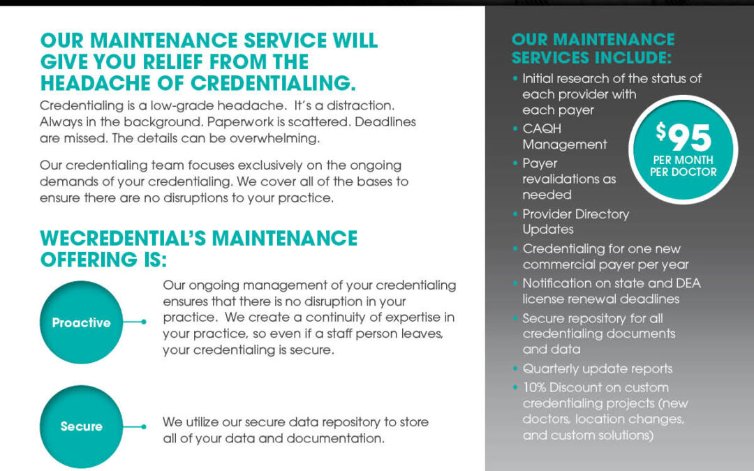 WeCredential Maintenance